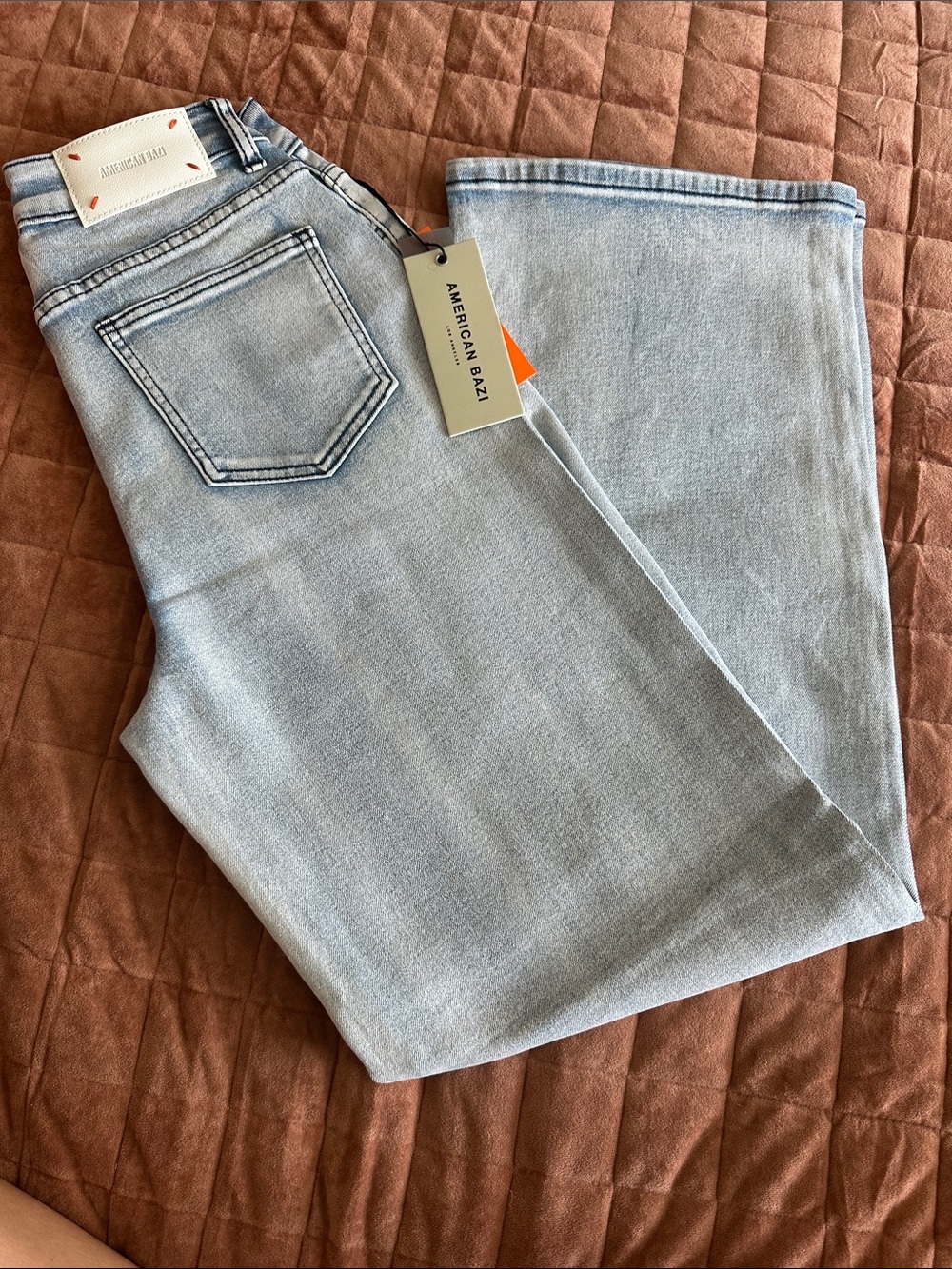 American Bazi Women's Light Blue Bootcut Jeans